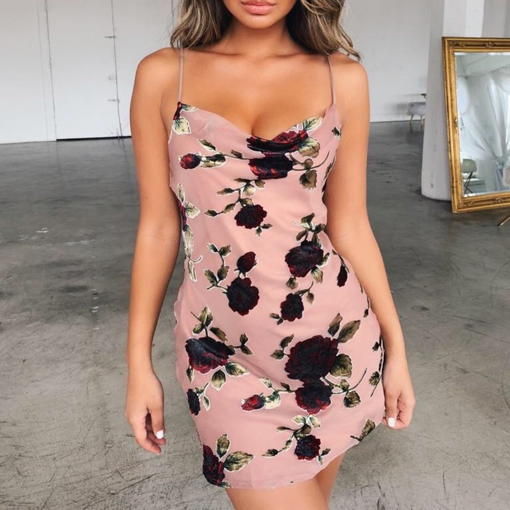 Tiger Mist Rosette Dress- 8 (fits 4/6 US)
